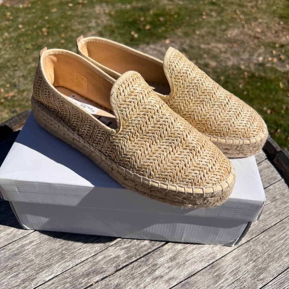 NWT La Canadienne Clay Rattan Platform Loafer - Size 8.5 - Picture 7 of 16